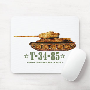 T-34-85 World War Two Soviet Medium Tank WWII Mouse Pad