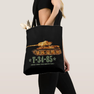 T-34-85 World War Two Soviet Medium Tank WWII Tote Bag