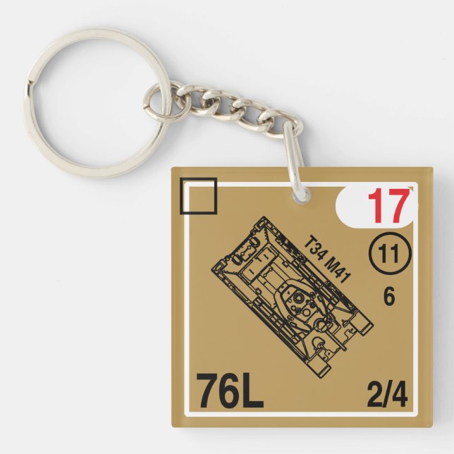 T-34 M41 Keychain Fob (Front)