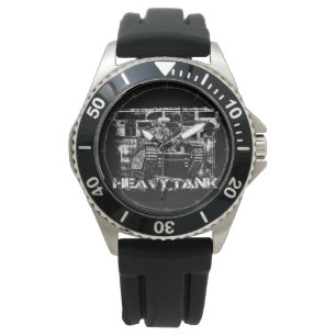 T-35 Crown Protector Black Rubber Watch
