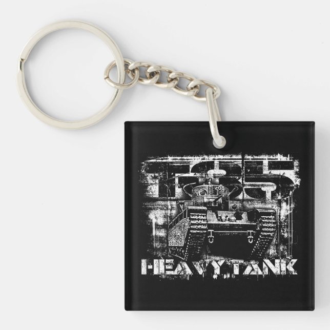 T-35 Square (double-sided) Keychain (Front)