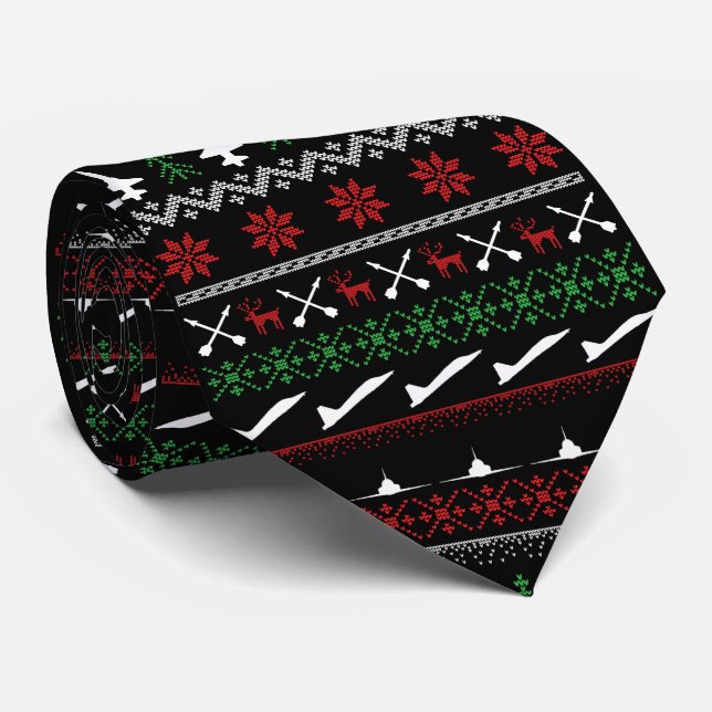 T-38 Christmas Tie (Rolled)