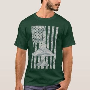 T-38 Talon Air Force Jet Trainer Vintage Flag ABU T-Shirt