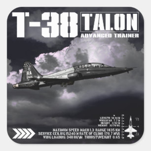 T-38 Talon Square Sticker