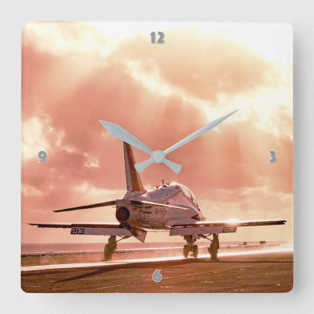 T-45C GOSHAWK SQUARE WALL CLOCK (Front)