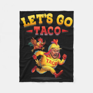 T.a.c.o Funny Let's Go Taco Shirt Men Women Fleece Blanket