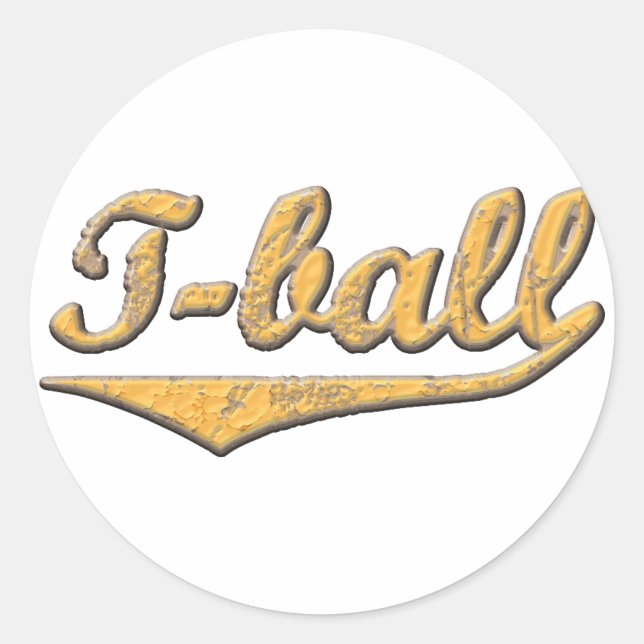 T-Ball Classic Round Sticker (Front)
