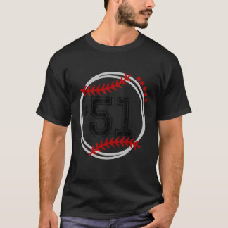 T-ball Jersey Number # 51, Trendy T Ball, T-ball B T-Shirt