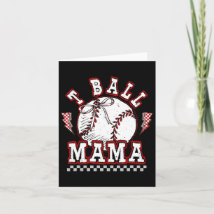 T-ball Mama Game Day Baseball Mum Softball Player Card