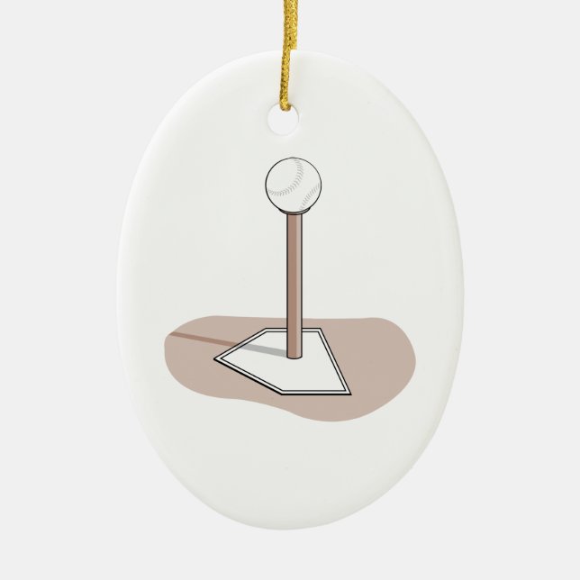 t-ball vector graphic ceramic tree decoration (Front)