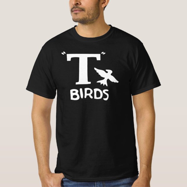 T Birds design on a t shirt (Front)