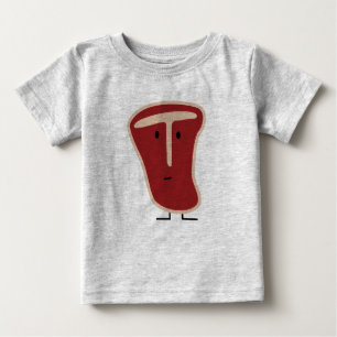 T-bone steak meat protein grilled beef fat bone baby T-Shirt