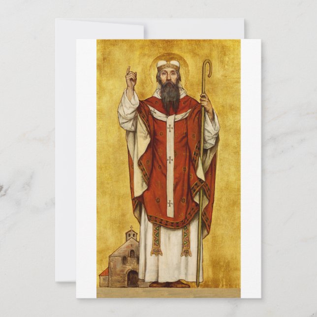 t. Boniface of Mainz - Patron of Educators Thank You Card (Front)