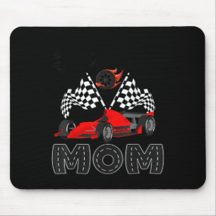 T Crew Mum Racing Car Birthday Boy Family Matching Mouse Pad