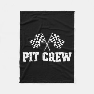 T Crew Race Car Birthday Party Family Matching Car Fleece Blanket
