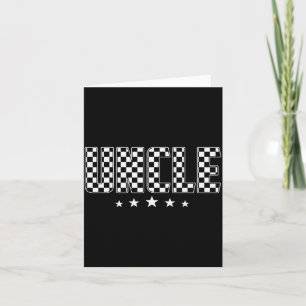 T Crew Uncle Racing Car Family Matching Birthday P Card