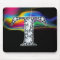 "T" Diamond Bling with Rainbow Swirl Mousepad