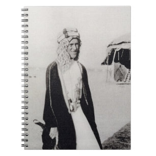 T. E. Lawrence in Arab Dress (b/w photo) Notebook