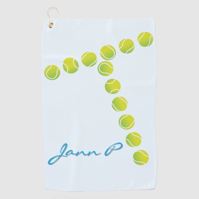 “T for Tennis” Tennis Sweat Towel (Front)