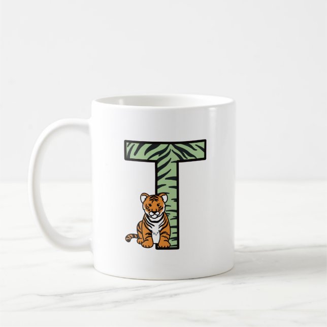 T is for… personalized coffee mug (Left)