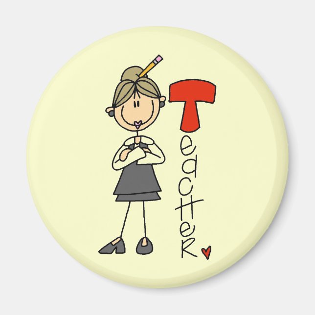 T is for Teacher Magnet (Front)