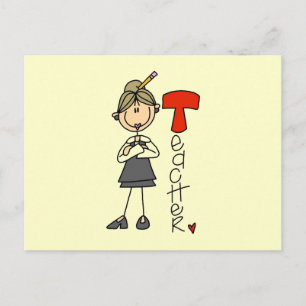 T is for Teacher Postcard