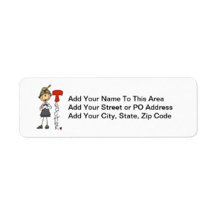 T is for Teacher Return Address Label