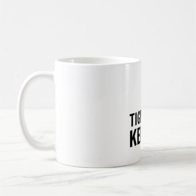 T is for Tiger Keeper Coffee Mug (Left)