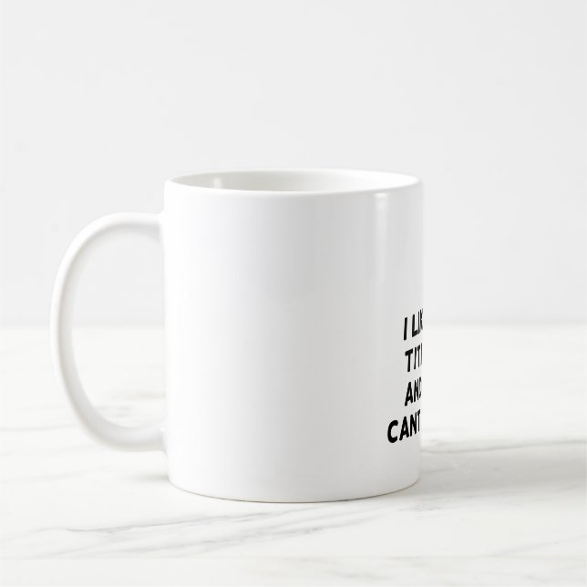 T is for Titi Monkey Coffee Mug (Left)