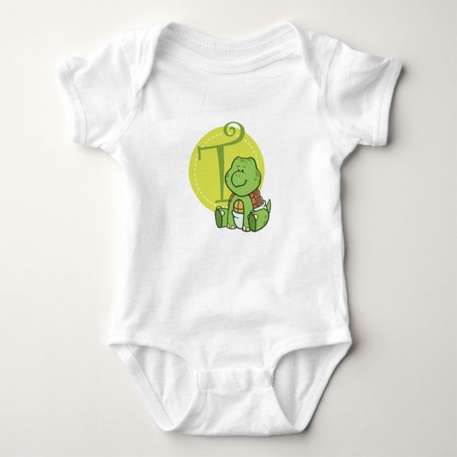 T is for Turtle Baby Bodysuit (Front)