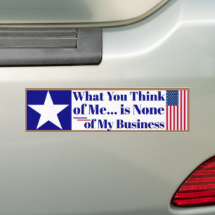 T is Trump - Free Speech What you think of Me  Bumper Sticker