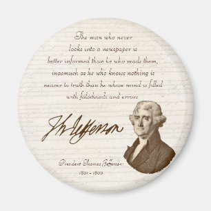 T. Jefferson: Truth & Newspapers - Magnet #2