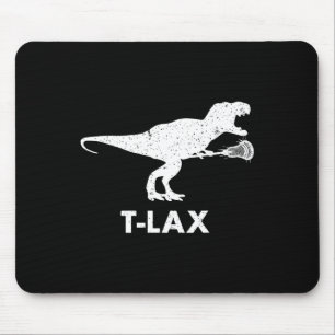 T-lax Dinosaur . Cool Dino Lax Player Lacrosse Mouse Pad