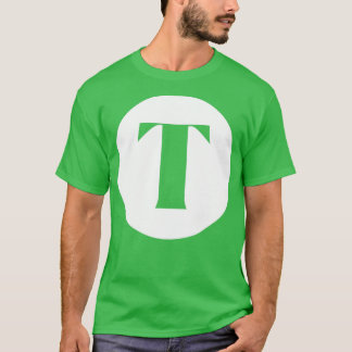 T Letter Initial Monogram T-Shirt