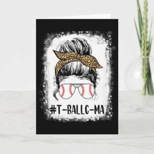 T-ll G-ma Life Messy Bun Leopard Print Softll  Card