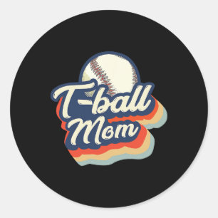 T Ll Mom Life Vintage Teell Mom Softll Mom  Classic Round Sticker