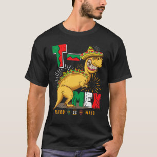 T Mex Tacosaurus Rex Taco Cinco De Mayo Dinosaur M T-Shirt