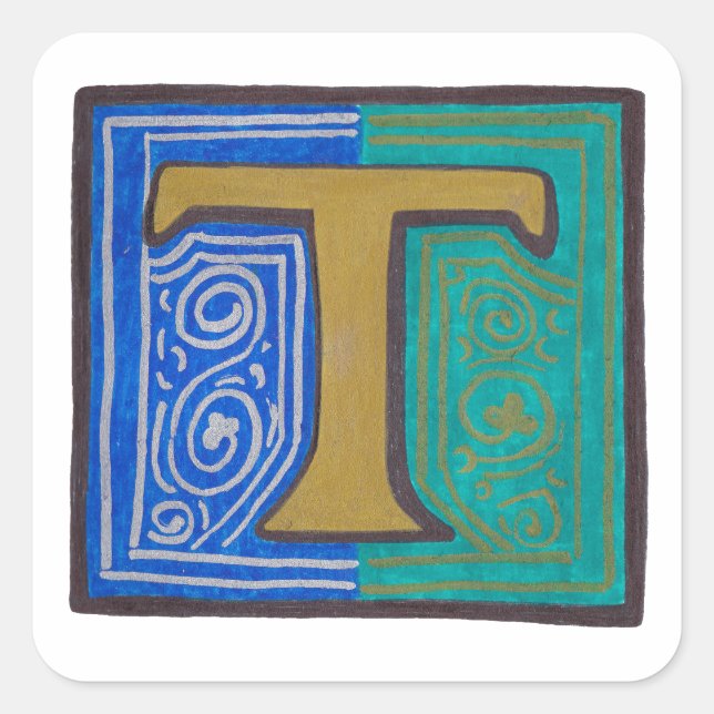 T - MINIATURE SQUARE STICKER (Front)