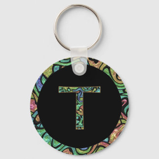 T Monogram Key Ring