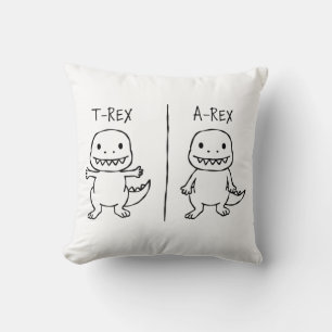 T-Pose T-Rex Sketch Cushion