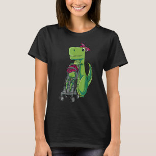 T Rex And Baby Dinosaur Mama Saurus Mamasaurus T-Shirt