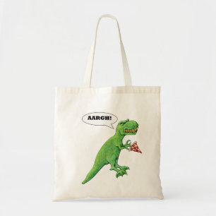 T-Rex and Pizza Tote Bag