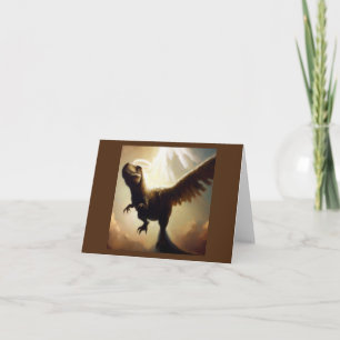 T Rex Angel Card