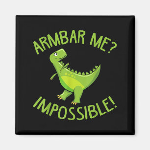 T-rex Armbar Jew Jitsu Funny Jiu Jitsu Brazilian Magnet