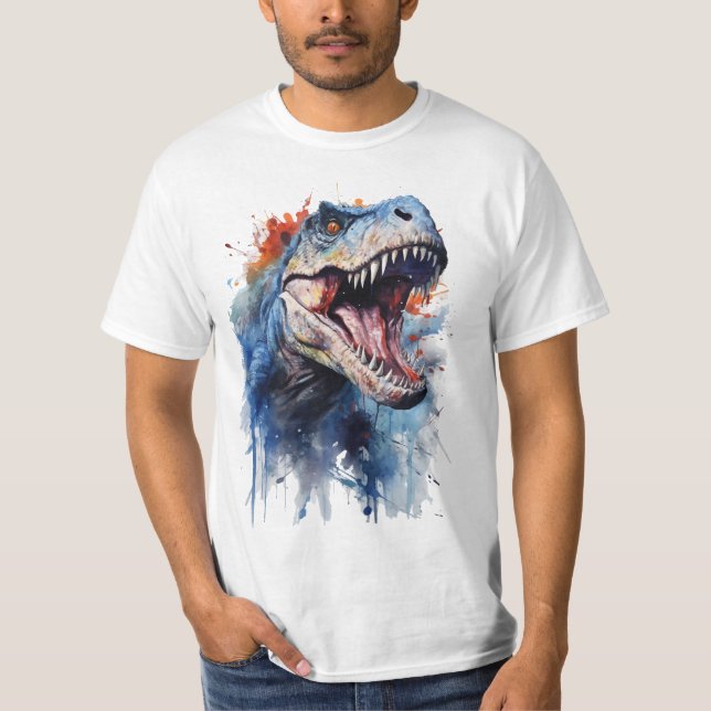T-Rex at Color Party T-Shirt (Front)