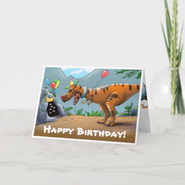 T-Rex Birtday Card (Front)