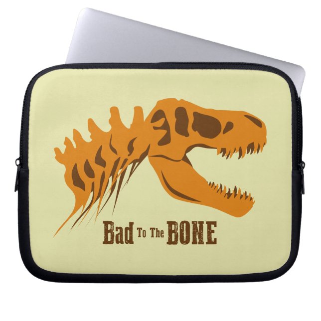 T-Rex Bones Laptop Sleeve (Front)