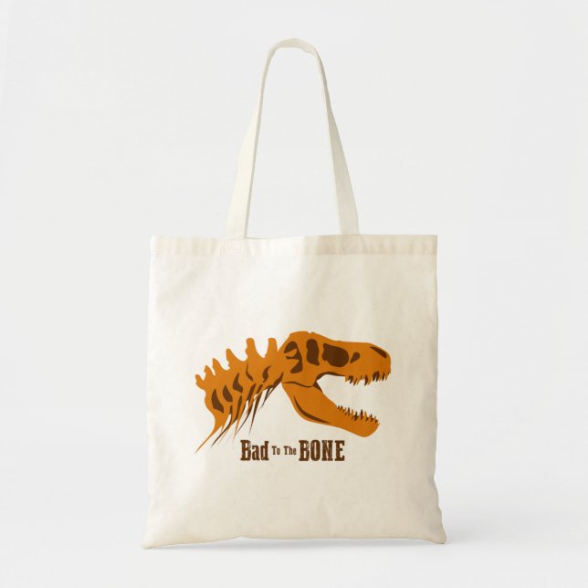 T-Rex Bones Tote Bag (Front)