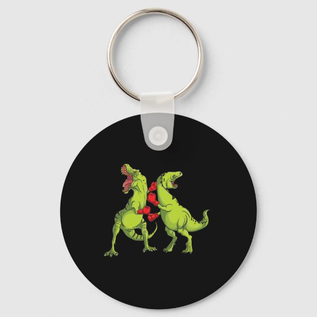 T-rex Boxing  Key Ring (Front)