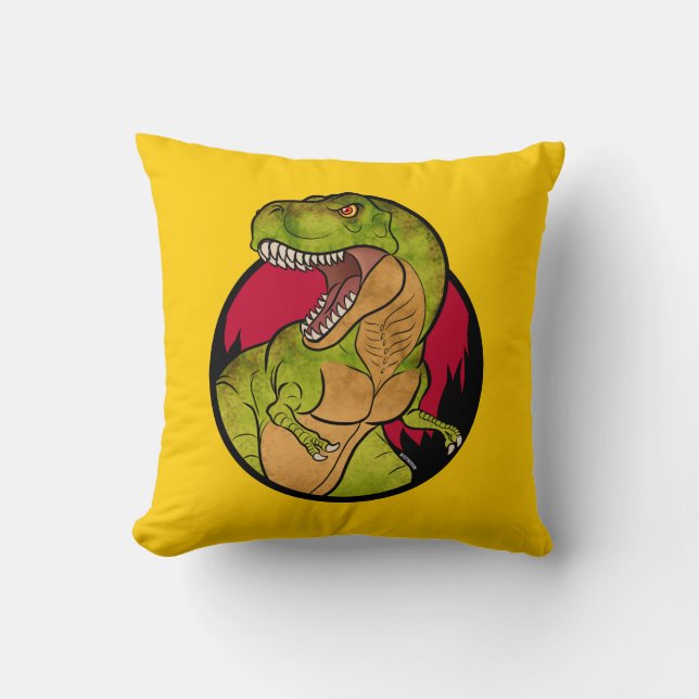 T-Rex cartoon Cushion (Front)